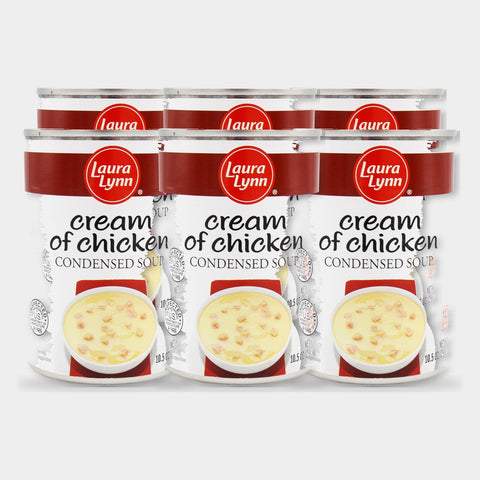 6 Cans Laura Lynn Cream of Chicken Soup Condensed, 10.5 oz