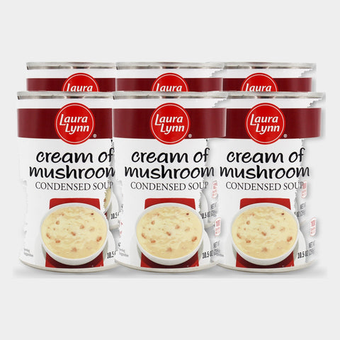 6 Cans Laura Lynn Cream of Mushroom Soup, 10.5 oz