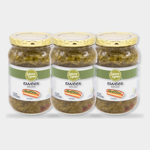 3 Jars Laura Lynn Sweet Relish, 16 oz