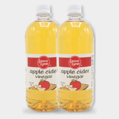 2 Bottles Laura Lynn Apple Cider Vinegar, 32 oz