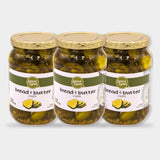 3 Jars Laura Lynn Bread & Butter Chips, 16 oz
