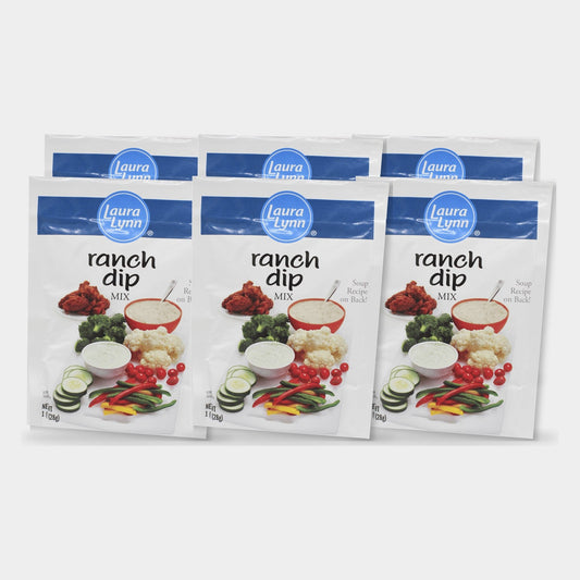 6 Packets Laura Lynn Ranch Dip Mix, 1 oz