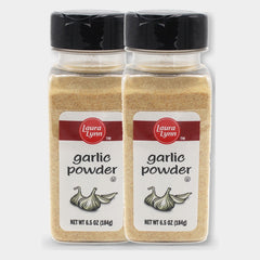 2 Jars Laura Lynn Garlic Powder, 6.5 oz