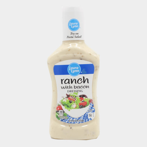 4 Bottles Laura Lynn Ranch with Bacon Dressing, 16 oz