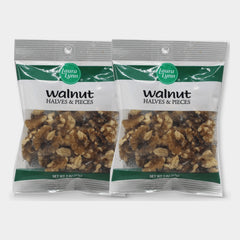 2 Bags Laura Lynn Baking Walnuts Halves & Pieces, 2 oz