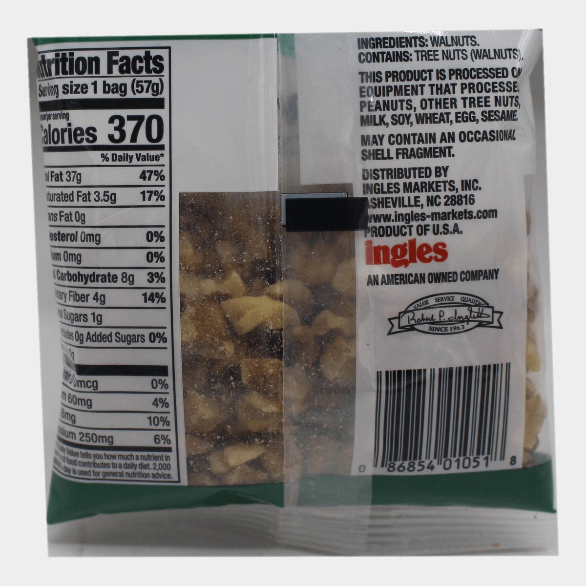 2 Bags Laura Lynn Walnut Pieces, 2 oz