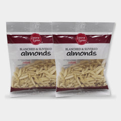 2 Bags Laura Lynn Baking Almonds Blanched Slivered, 2 oz