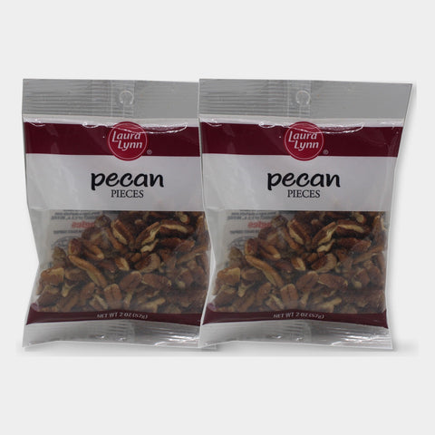 2 Bags Laura Lynn Pecan Pieces, 2 oz