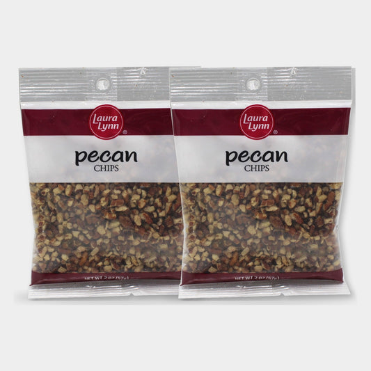 2 Bags Laura Lynn Pecan Chips, 2 oz