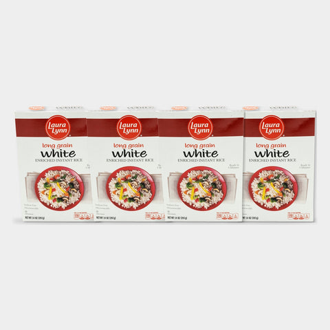 4 Boxes Laura Lynn Instant Rice, 14 oz