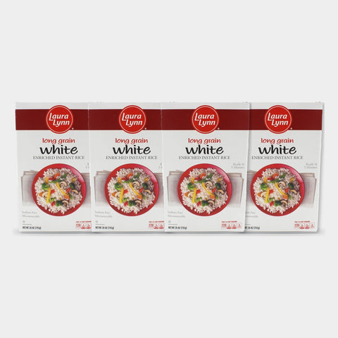 4 Boxes Laura Lynn Instant Rice, 28 oz