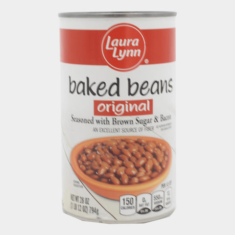 4 Cans Laura Lynn Baked Beans Original, 28 oz