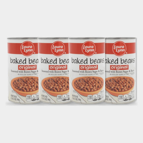 4 Cans Laura Lynn Baked Beans Original, 28 oz