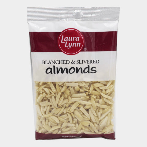 2 Bags Laura Lynn Baking Almonds Blanched Slivered, 6 oz