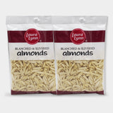 2 Bags Laura Lynn Baking Almonds Blanched Slivered, 6 oz