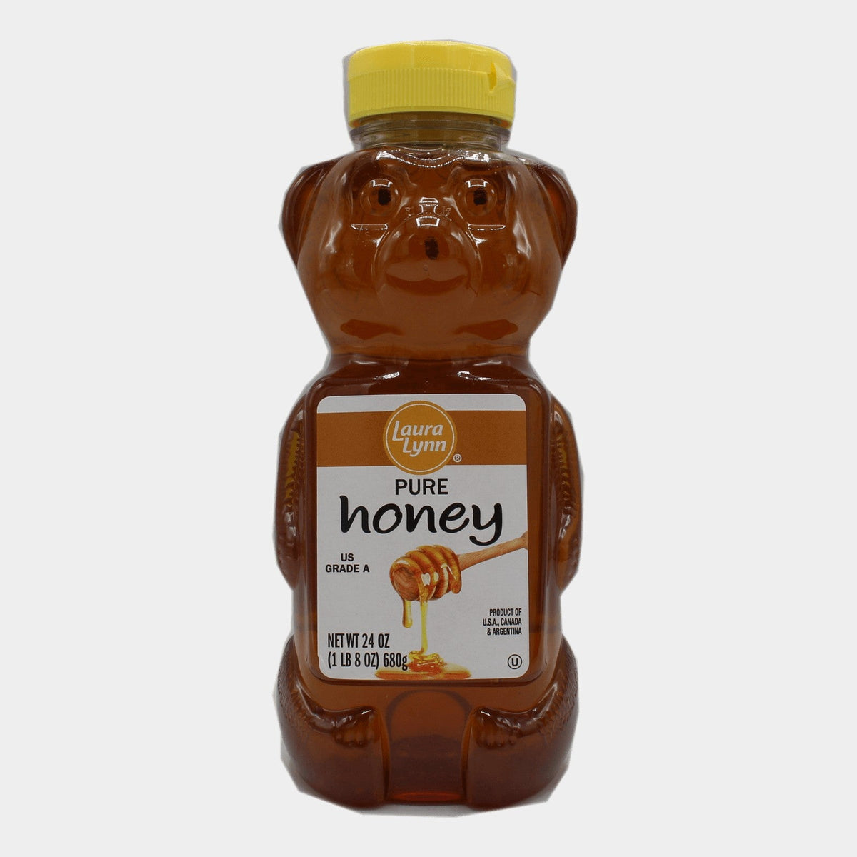 2 Bottles Laura Lynn Honey Bear, 24 oz