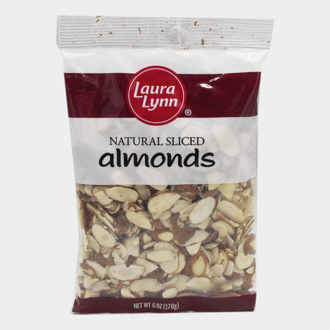 2 Bags Laura Lynn Baking Almonds Natural Sliced, 6 oz