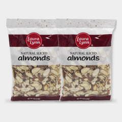 2 Bags Laura Lynn Baking Almonds Natural Sliced, 6 oz