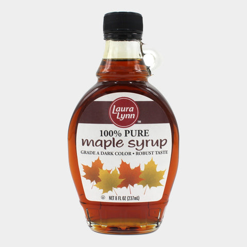 2 Bottles Laura Lynn 100% Pure Maple Syrup, 8 oz