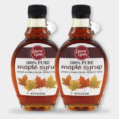 2 Bottles Laura Lynn 100% Pure Maple Syrup, 8 oz