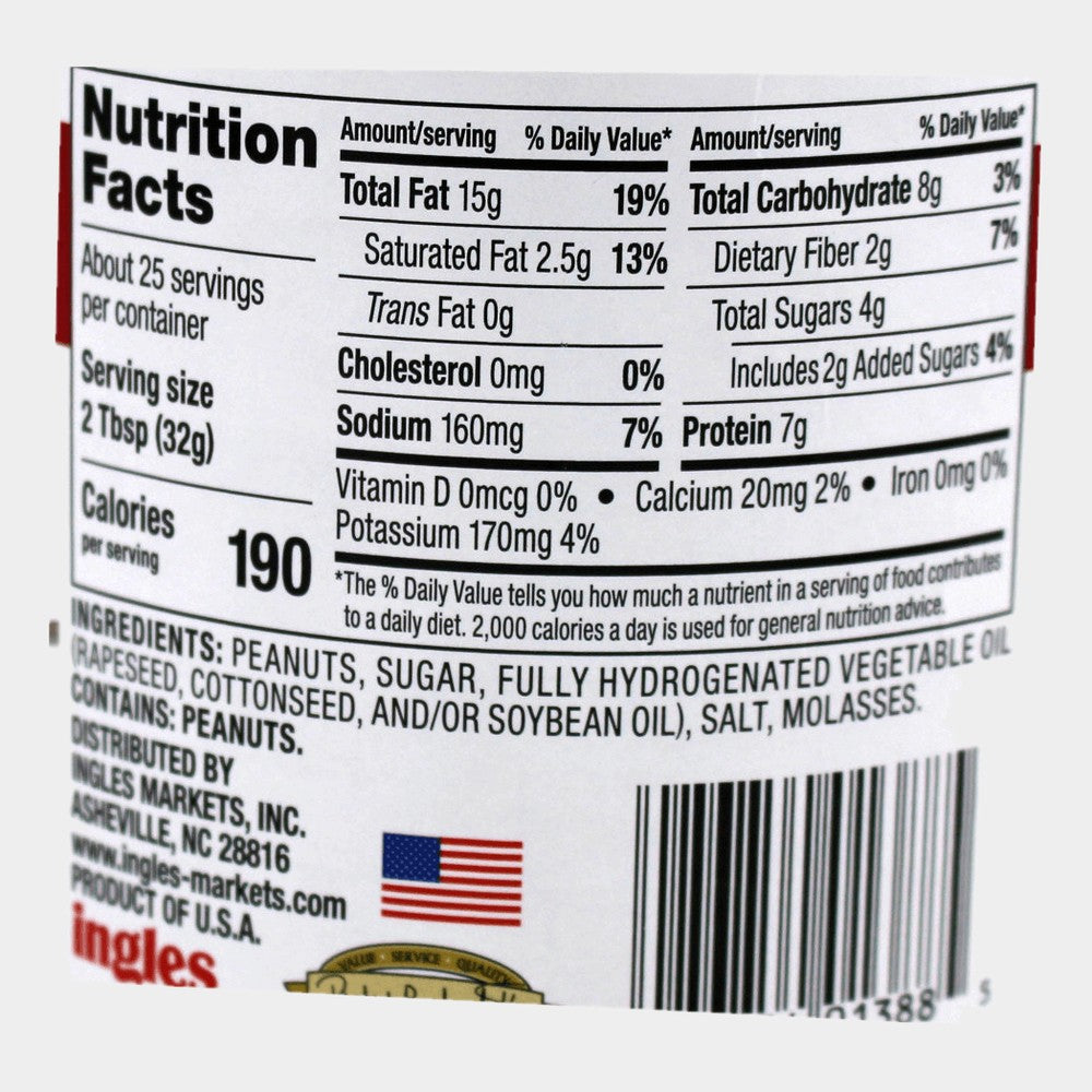 2 Jars Laura Lynn Creamy Peanut Butter, 28 oz