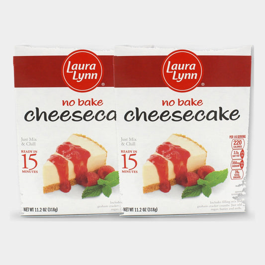 2 Boxes Laura Lynn No Bake Cheesecake Mix, 11.2 oz