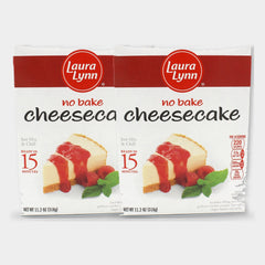2 Boxes Laura Lynn No Bake Cheesecake Mix, 11.2 oz