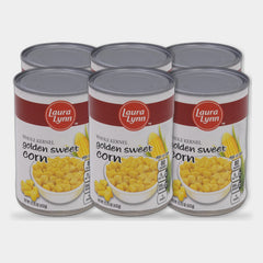 6 Cans Laura Lynn Whole Kernel Corn, 15.25 oz
