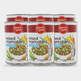 6 Cans Laura Lynn No Salt Mixed Vegetables, 15 oz