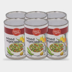 6 Cans Laura Lynn Mixed Vegetables, 15 oz