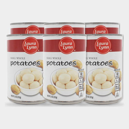 6 Cans Laura Lynn Whole Potatoes, 15 oz