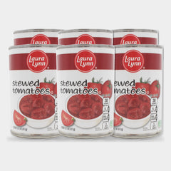 6 Cans Laura Lynn Stewed Tomatoes, 14.5 oz