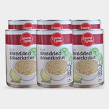 6 Cans Laura Lynn Shredded Sauerkraut, 14.5 oz