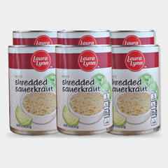 6 Cans Laura Lynn Shredded Sauerkraut, 14.5 oz