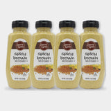 4 Bottles Laura Lynn Spicy Brown Mustard, 12 oz