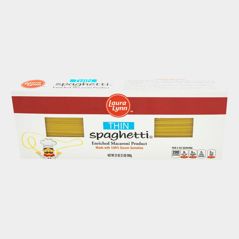 4 Bags Laura Lynn Thin Spaghetti Pasta, 32 oz