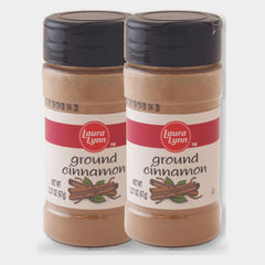 2 Jars Laura Lynn Ground Cinnamon, 2.37 oz