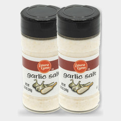 2 Jars Laura Lynn Garlic Salt, 5.25 oz