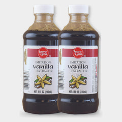 2 Jars Laura Lynn Imitation Vanilla Extract, 8 oz