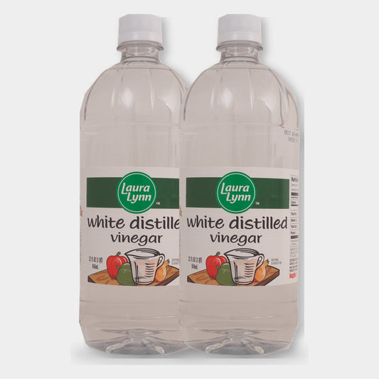 2 Bottles Laura Lynn White Vinegar, 32 oz