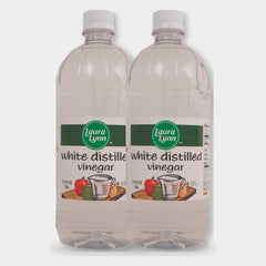 2 Bottles Laura Lynn White Vinegar, 32 oz