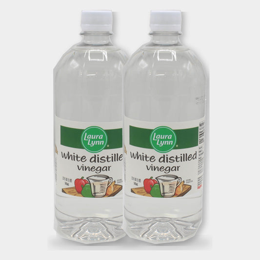2 Bottles Laura Lynn White Distilled Vinegar, 16 oz