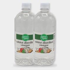 2 Bottles Laura Lynn White Distilled Vinegar, 16 oz