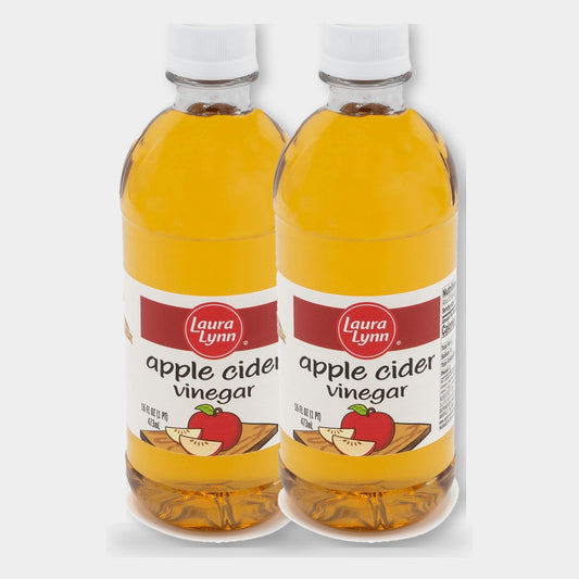 2 Bottles Laura Lynn Apple Cider Vinegar, 16 oz
