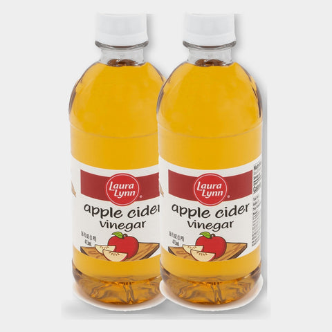 2 Bottles Laura Lynn Apple Cider Vinegar, 16 oz