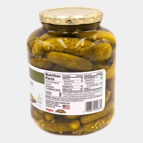 3 Jars Laura Lynn Kosher Dill Cocktail Gherkins, 46 oz