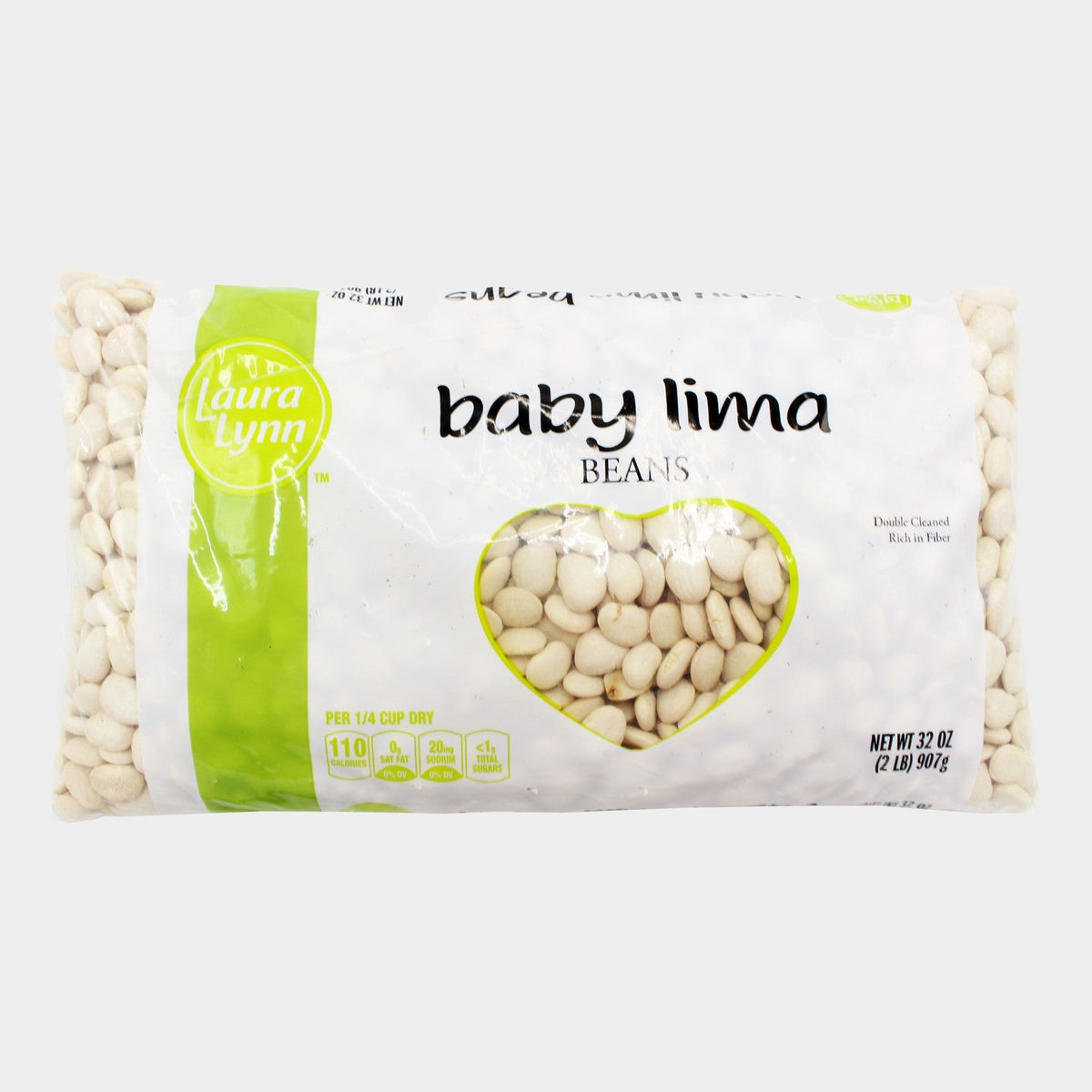 4 Bags Laura Lynn Dry Baby Lima Beans, 2 lb