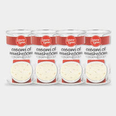 4 Cans Laura Lynn Cream of Mushroom Soup Condensed, 26 oz