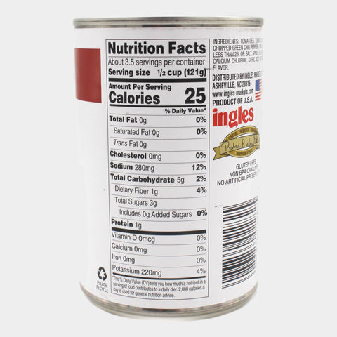 6 Cans Laura Lynn Diced Tomatoes with Green Chilies, 14.5 oz