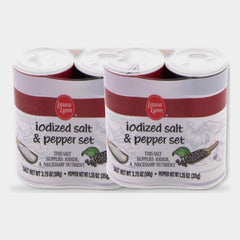 2 Jars Laura Lynn Salt & Pepper Shakers, 5 oz